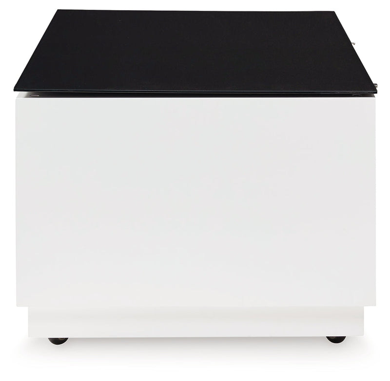 Gardoni White/Black Coffee Table - T756-1