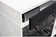 Gardoni White/Black 72" TV Stand with Electric Fireplace - Gate FurnitureTV Stand