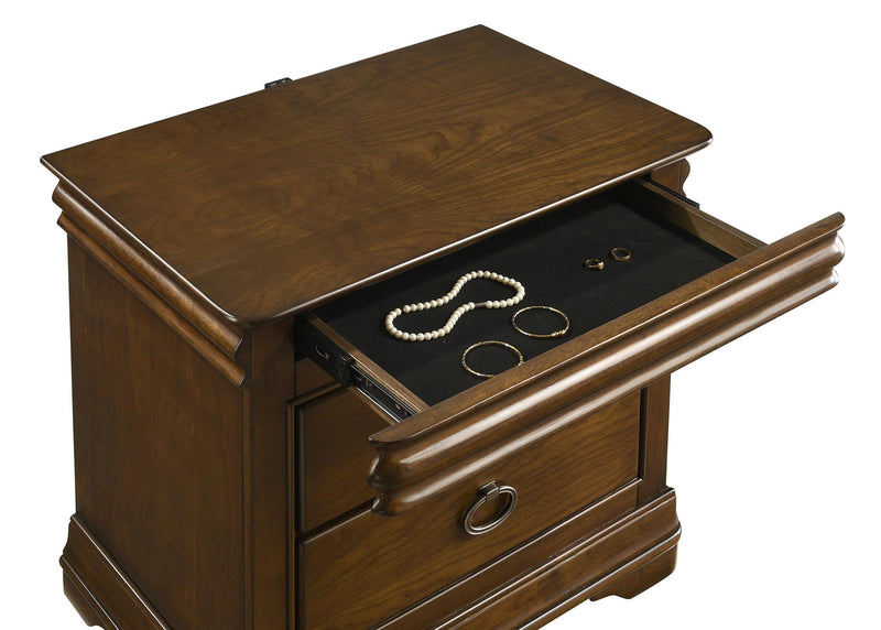 Garland 2-drawer Nightstand Bedside Table Brown Cherry - 205302