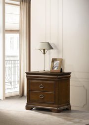 Garland 2-drawer Nightstand Bedside Table Brown Cherry - 205302