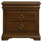 Garland 2-drawer Nightstand Bedside Table Brown Cherry - 205302