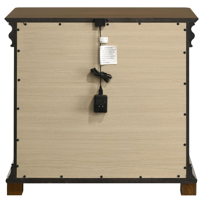 Garland 2-drawer Nightstand Bedside Table Brown Cherry - 205302
