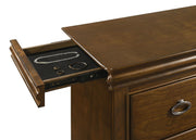 Garland 4-piece Eastern King Bedroom Set Brown Cherry - 205301KE-S4