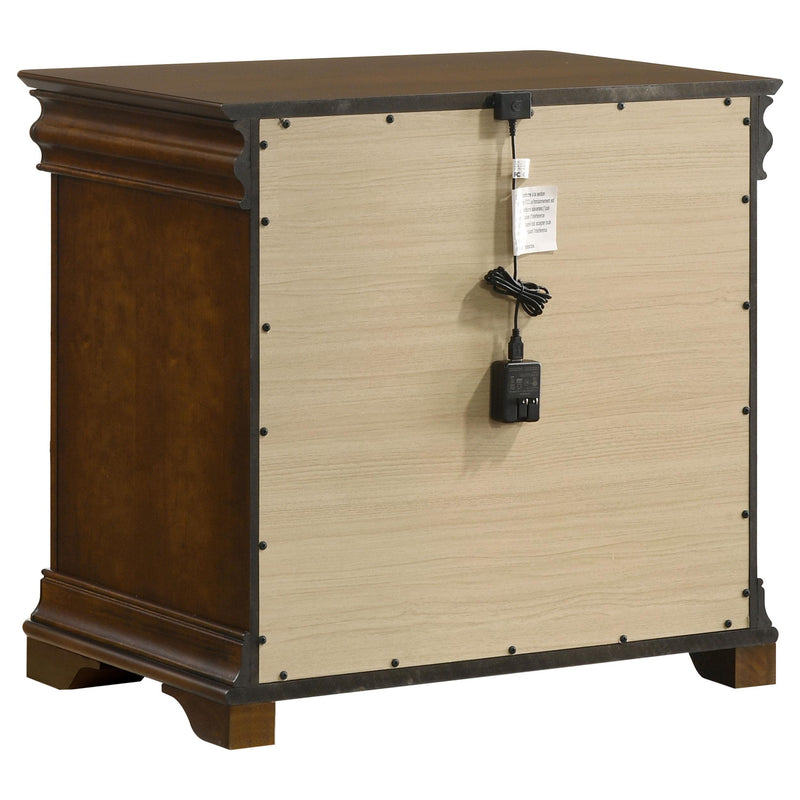 Garland 5-piece Eastern King Bedroom Set Brown Cherry - 205301KE-S5