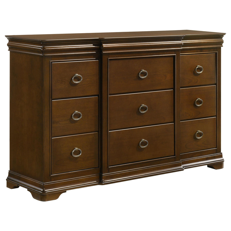 Garland 5-piece Eastern King Bedroom Set Brown Cherry - 205301KE-S5