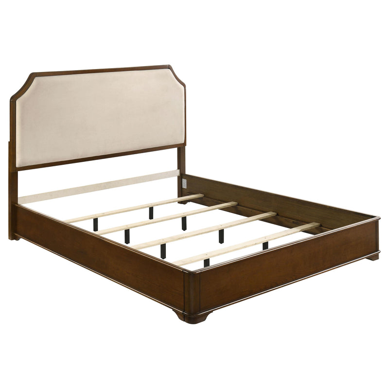 Garland 58-inch Eastern King Panel Bed Cream Brown Cherry - 205301KE