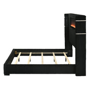 Garner EK Bed w/Fireplace, LED, Reading Light, Speaker, Bluetooth & USB - BD06021EK