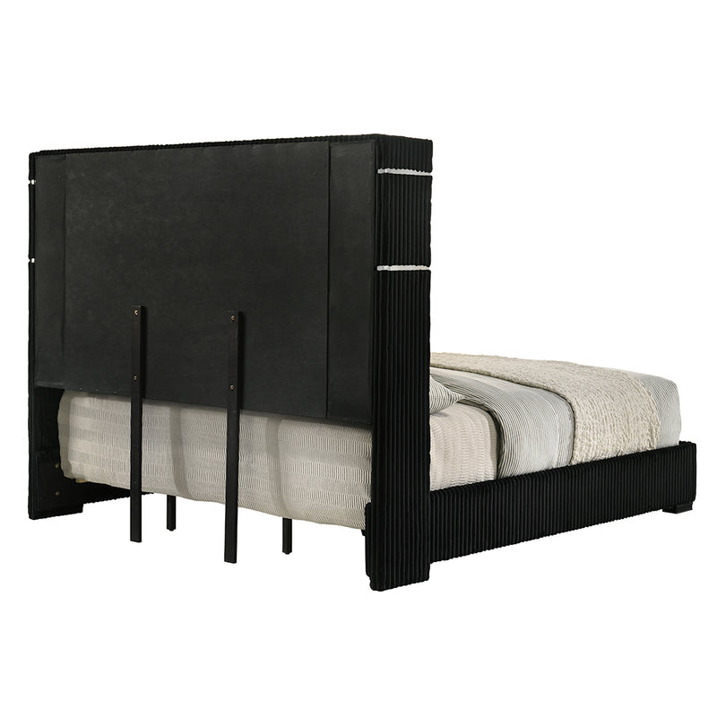 Garner Queen Bed w/Fireplace, LED, Reading Light, Speaker, Bluetooth & USB - BD06022Q