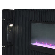 Garner Queen Bed w/Fireplace, LED, Reading Light, Speaker, Bluetooth & USB - BD06022Q