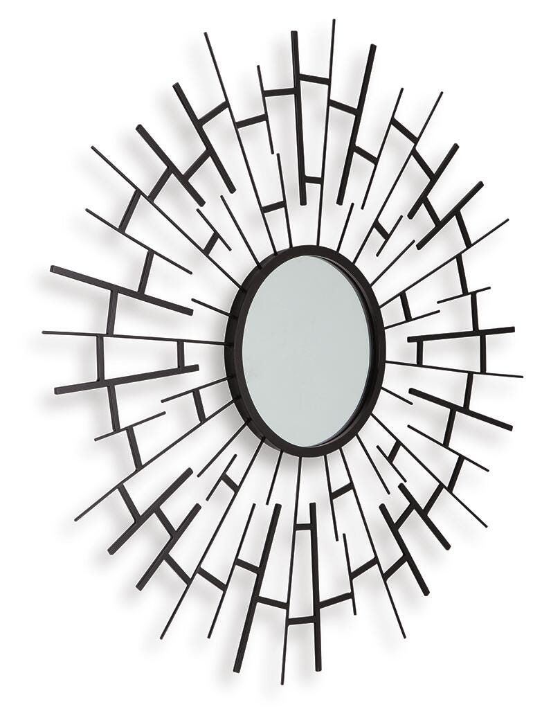 Garrenworth Black Accent Mirror - A8010391