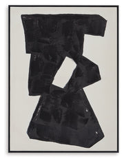 Garviery Black/Cream Wall Art - A8000385