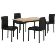 Garza 5-piece Rectangular Dining Table Greige Oak - 193981-S5