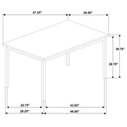 Garza Rectangular 47-inch Dining Table Greige Oak - 193981