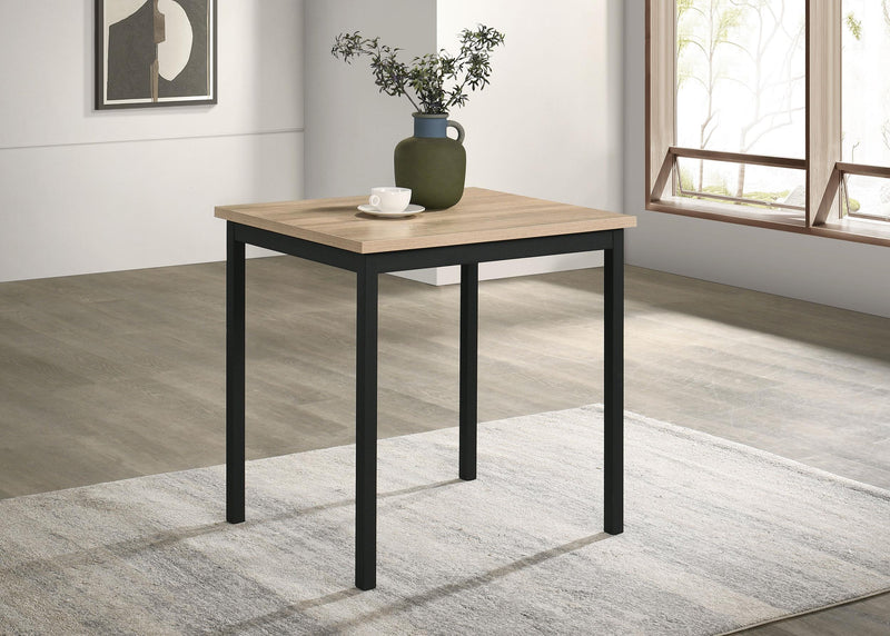 Garza Space Saving Rectangular Dining Table Greige Oak - 193980
