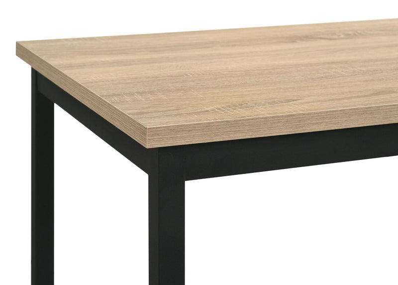 Garza Space Saving Rectangular Dining Table Greige Oak - 193980