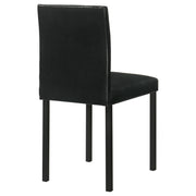 Garza Upholstered Dining Side Chair Black (Set of 4) - 193982