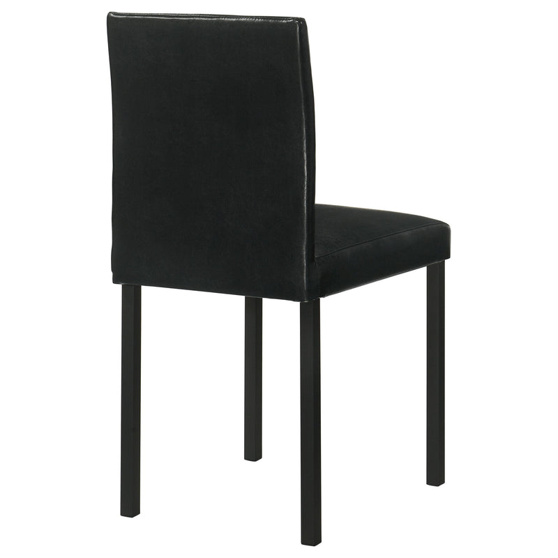Garza Upholstered Dining Side Chair Black (Set of 4) - 193982