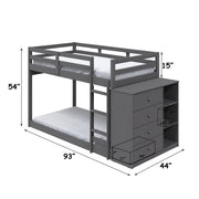 Gaston Twin/Twin Bunk Bed W/4 Drawers & 3 Compartments - BD01372