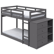 Gaston Twin/Twin Bunk Bed W/4 Drawers & 3 Compartments - BD01372