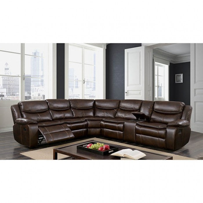 GATRIA Brown Sectional - CM6982BR-SECTIONAL