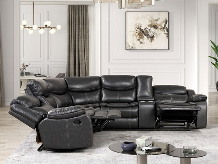 Gatria Gray Sectional - CM6982DG-SECT