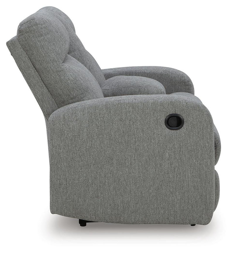 Gauntlet Sterling Reclining Loveseat with Console - PC4220494