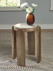 Gavrilley Gray/White/Brown Accent Table - A4000722
