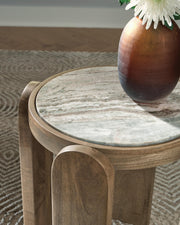 Gavrilley Gray/White/Brown Accent Table - A4000722