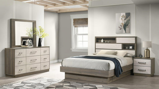 Gem Full 4 Pc Bedroom Set in Gray - Gem Full 4 Pc Bedroom Set in Gray
