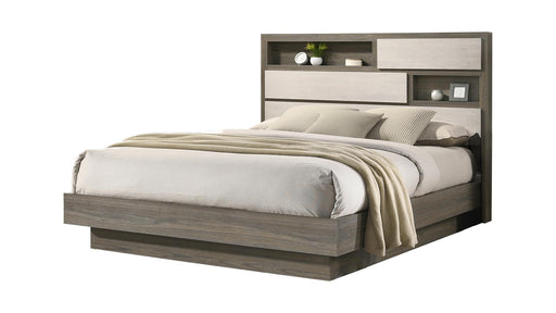 Gem King Bed in Gray - Gem King Bed in Gray