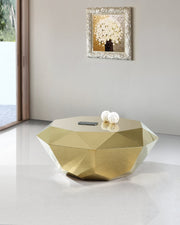 Gemma Stainless Steel Coffee Table in Gold - 222Gold-C