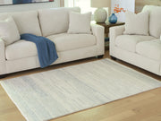 Genemost Ivory/Blue 5' x 7' Area Rug - R407842