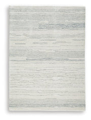 Genemost Ivory/Blue 5' x 7' Area Rug - R407842