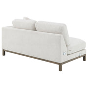 Geneva Boucle Upholstered Sectional Chaise Sofa Sand - 551777