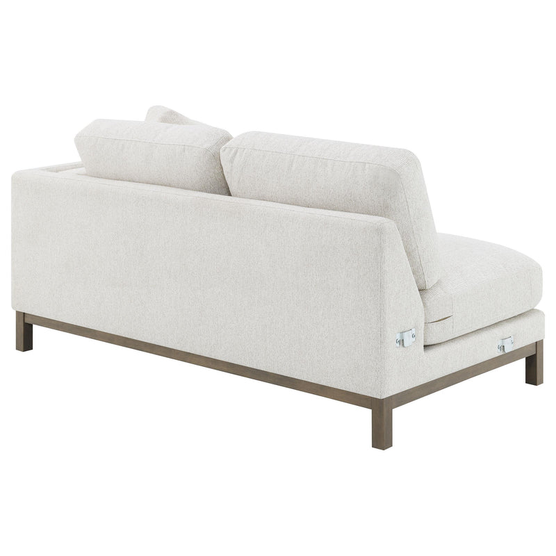 Geneva Boucle Upholstered Sectional Chaise Sofa Sand - 551777