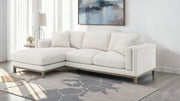 Geneva Boucle Upholstered Sectional Chaise Sofa Sand - 551777