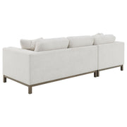 Geneva Boucle Upholstered Sectional Chaise Sofa Sand - 551777