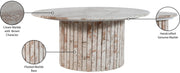 Genoa Marble Coffee Table in Breccia - 248Breccia-CT