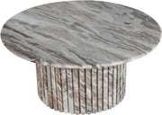 Genoa Marble Coffee Table in Brown - 248Brown-CT