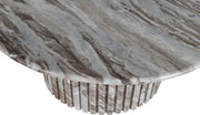 Genoa Marble Coffee Table in Brown - 248Brown-CT