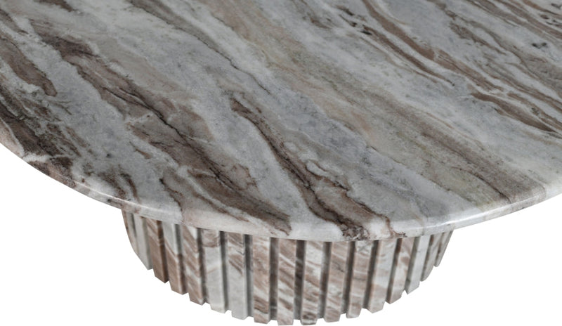 Genoa Marble Coffee Table in Brown - 248Brown-CT