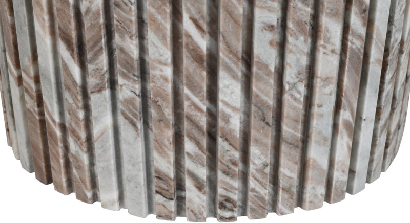 Genoa Marble Coffee Table in Brown - 248Brown-CT