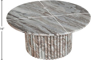 Genoa Marble Coffee Table in Brown - 248Brown-CT
