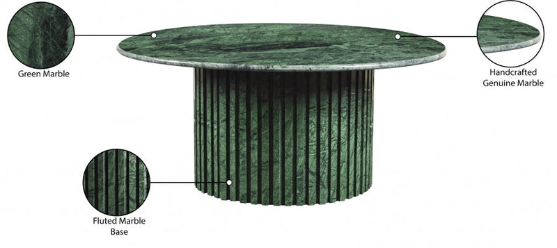 Genoa Marble Coffee Table in Green - 248Green-CT