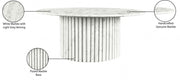 Genoa Marble Coffee Table in White - 248White-CT
