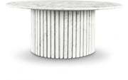 Genoa Marble Coffee Table in White - 248White-CT