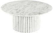 Genoa Marble Coffee Table in White - 248White-CT