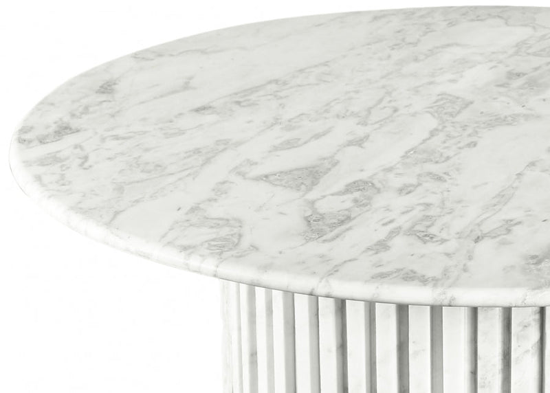 Genoa Marble Coffee Table in White - 248White-CT