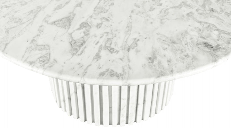 Genoa Marble Coffee Table in White - 248White-CT