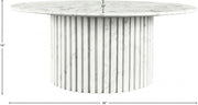 Genoa Marble Coffee Table in White - 248White-CT
